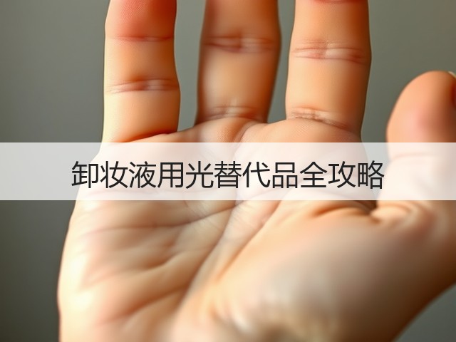 卸妆液用光替代品全攻略(图1) 卸妆液用光替代品全攻略(图1)