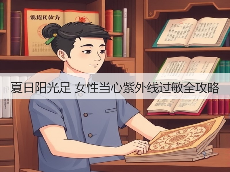 夏日阳光足 女性当心紫外线过敏全攻略