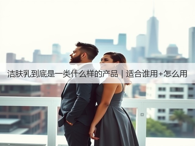洁肤乳到底是一类什么样的产品|适合谁用+怎么用(图1) 洁肤乳到底是一类什么样的产品|适合谁用+怎么用(图1)