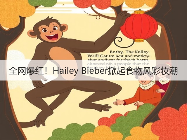 全网爆红！Hailey Bieber掀起食物风彩妆潮(图2)