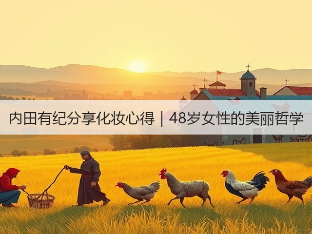 内田有纪分享化妆心得｜48岁女性的美丽哲学(图2)