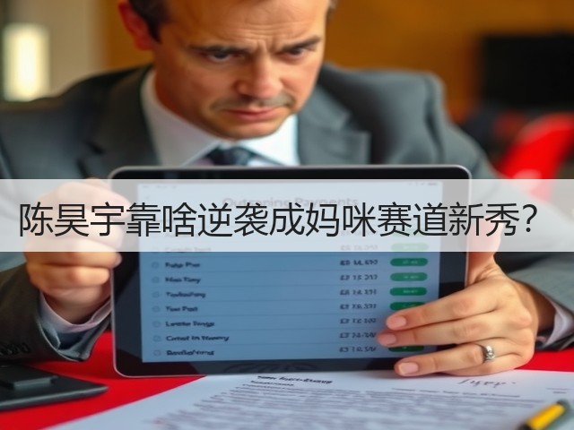 陈昊宇靠啥逆袭成妈咪赛道新秀?(图1) 陈昊宇靠啥逆袭成妈咪赛道新秀?(图1)