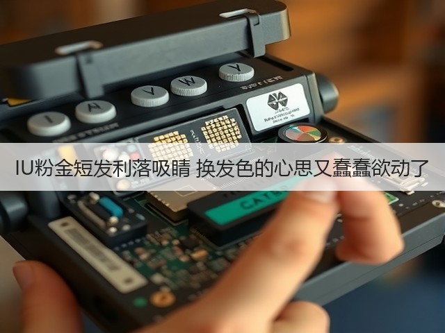 IU粉金短发利落吸睛 换发色的心思又蠢蠢欲动了(图1) IU粉金短发利落吸睛 换发色的心思又蠢蠢欲动了(图1)