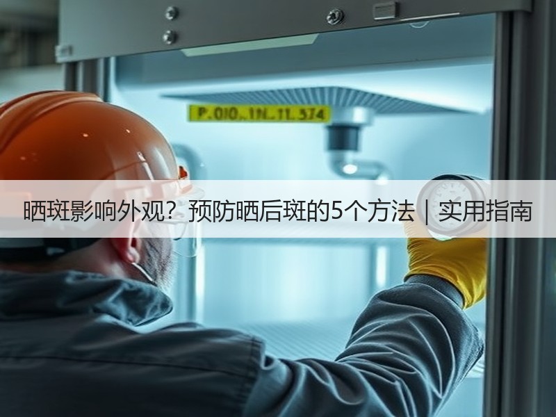 晒斑影响外观？预防晒后斑的5个方法｜实用指南