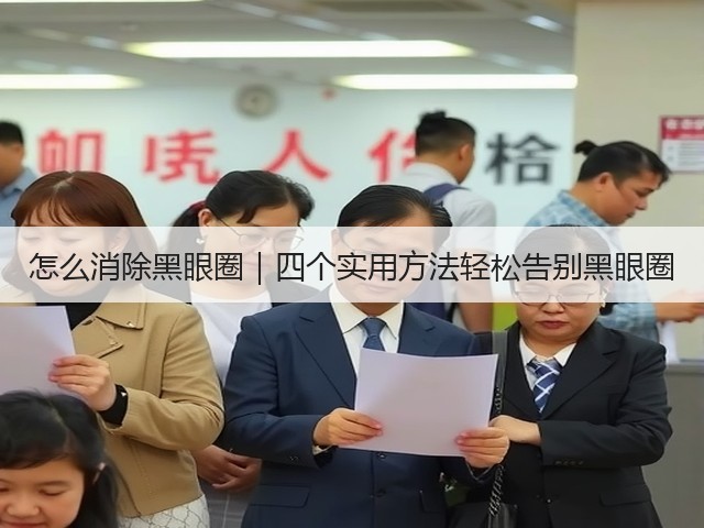 怎么消除黑眼圈｜四个实用方法轻松告别黑眼圈(图1)