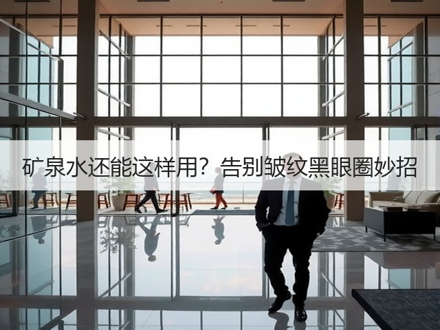 矿泉水还能这样用？告别皱纹黑眼圈妙招(图3)