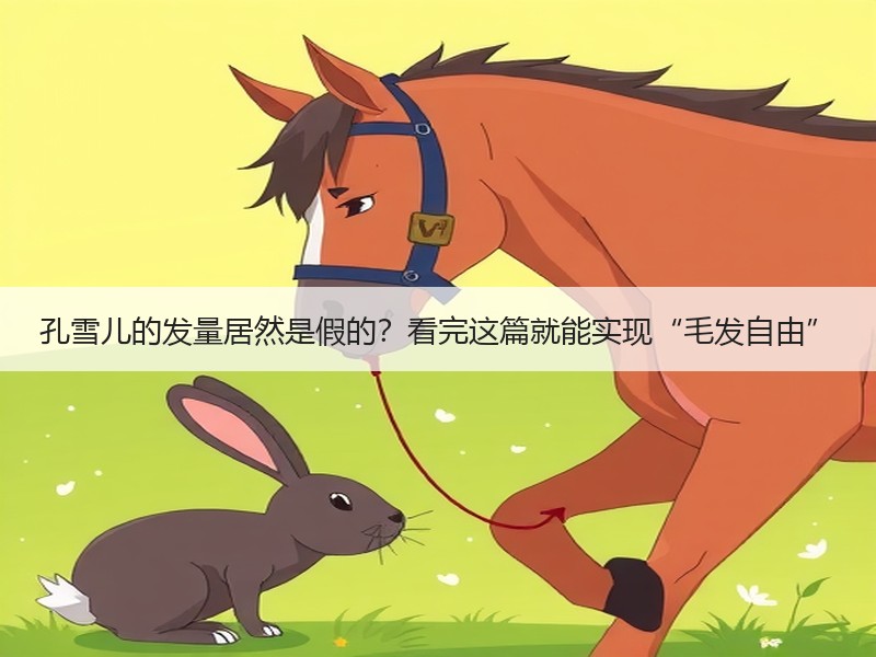 孔雪儿的发量居然是假的？看完这篇就能实现“毛发自由”