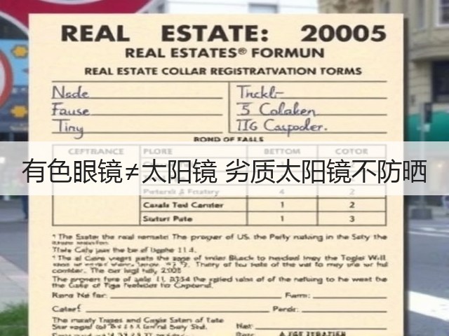 有色眼镜≠太阳镜 劣质太阳镜不防晒(图1) 有色眼镜≠太阳镜 劣质太阳镜不防晒(图1)