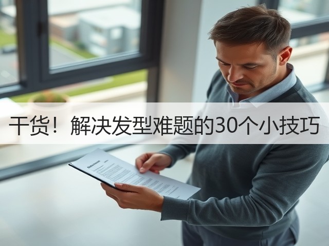 干货!解决发型难题的30个小技巧(图3) 干货!解决发型难题的30个小技巧(图3)
