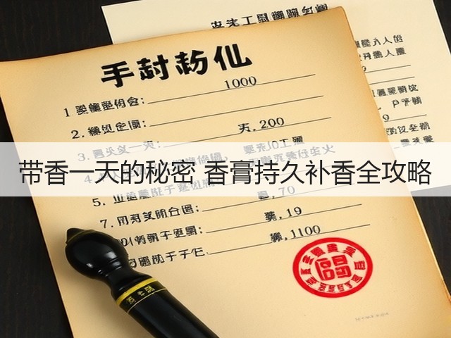 带香一天的秘密 香膏持久补香全攻略(图1) 带香一天的秘密 香膏持久补香全攻略(图1)
