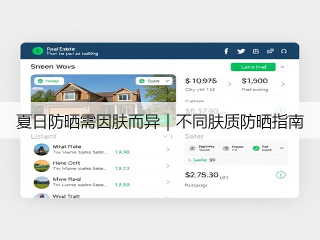 夏日防晒需因肤而异｜不同肤质防晒指南(图1)