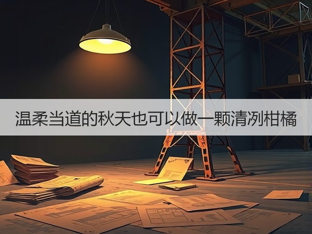 温柔当道的秋天也可以做一颗清冽柑橘(图2)