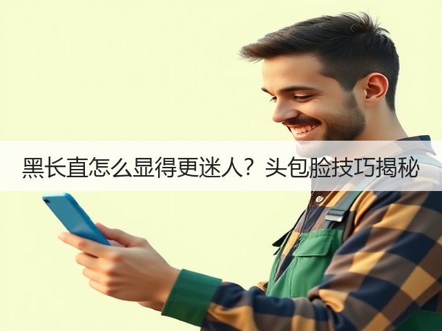 黑长直怎么显得更迷人?头包脸技巧揭秘(图2) 黑长直怎么显得更迷人?头包脸技巧揭秘(图2)