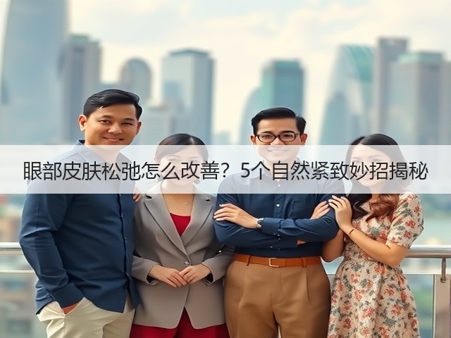眼部皮肤松弛怎么改善?5个自然紧致妙招揭秘(图3) 眼部皮肤松弛怎么改善?5个自然紧致妙招揭秘(图3)