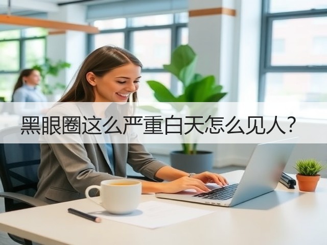 黑眼圈这么严重白天怎么见人？(图3)