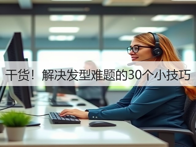 干货!解决发型难题的30个小技巧(图1) 干货!解决发型难题的30个小技巧(图1)