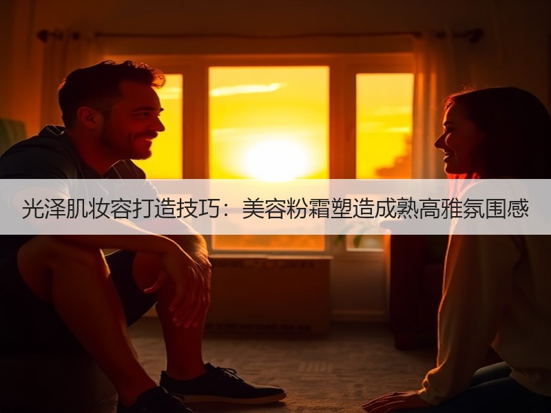 光泽肌妆容打造技巧：美容粉霜塑造成熟高雅氛围感