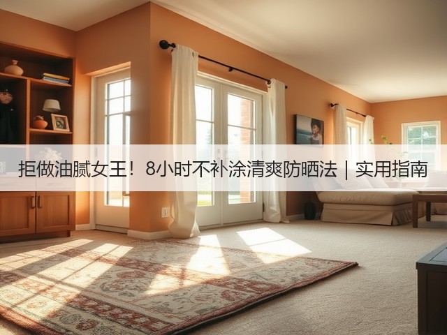 拒做油腻女王！8小时不补涂清爽防晒法｜实用指南(图1)