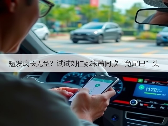 短发疯长无型?试试刘仁娜宋茜同款“兔尾巴”头(图2) 短发疯长无型?试试刘仁娜宋茜同款“兔尾巴”头(图2)