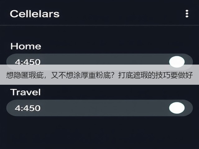 想隐匿瑕疵,又不想涂厚重粉底?打底遮瑕的技巧要做好(图1) 想隐匿瑕疵,又不想涂厚重粉底?打底遮瑕的技巧要做好(图1)