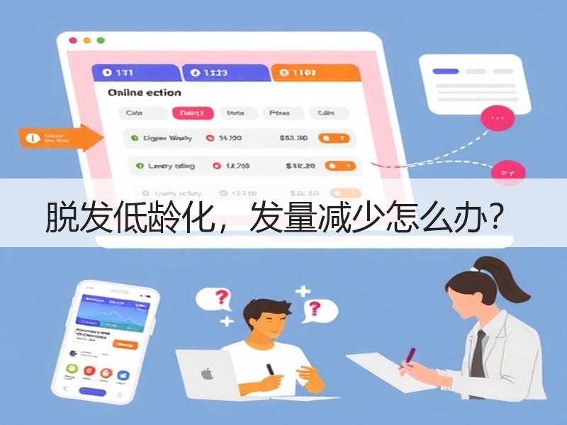 脱发低龄化，发量减少怎么办？
