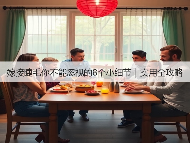 嫁接睫毛你不能忽视的8个小细节｜实用全攻略