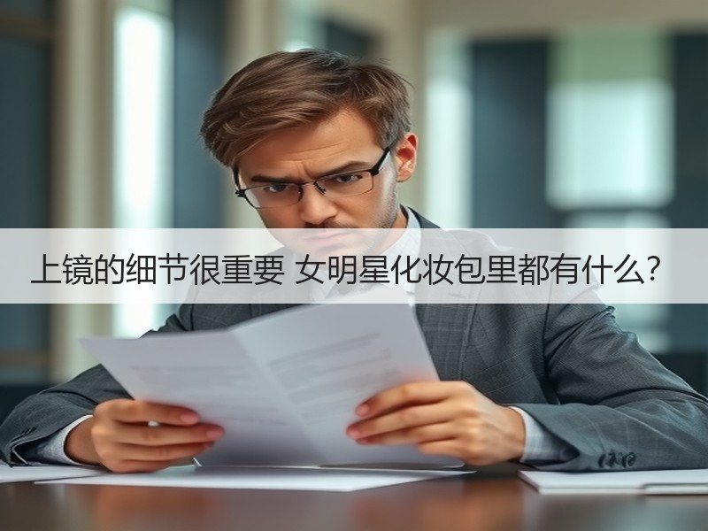 上镜的细节很重要 女明星化妆包里都有什么？
