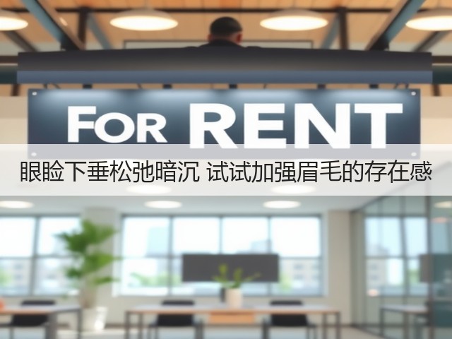 眼睑下垂松弛暗沉 试试加强眉毛的存在感(图3)
