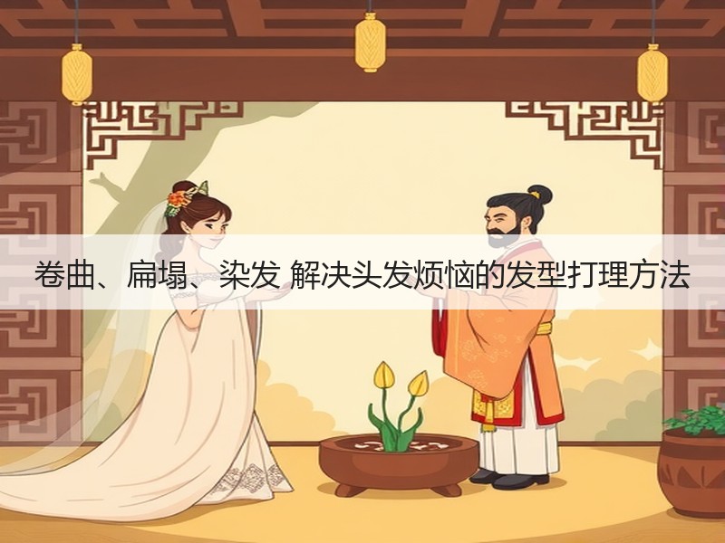 卷曲、扁塌、染发 解决头发烦恼的发型打理方法
