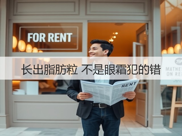 长出脂肪粒 不是眼霜犯的错(图1)