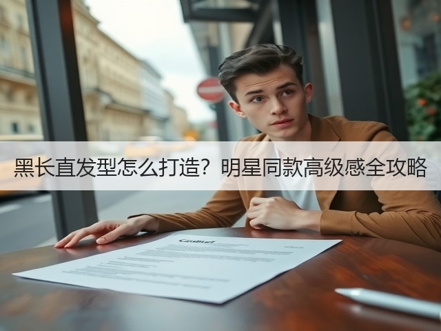 黑长直发型怎么打造？明星同款高级感全攻略(图3)