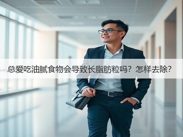 总爱吃油腻食物会导致长脂肪粒吗?怎样去除?(图3) 总爱吃油腻食物会导致长脂肪粒吗?怎样去除?(图3)