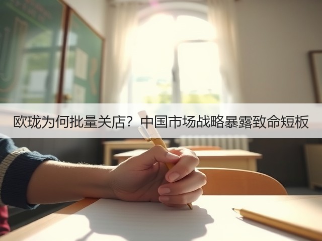 欧珑为何批量关店？中国市场战略暴露致命短板(图1)