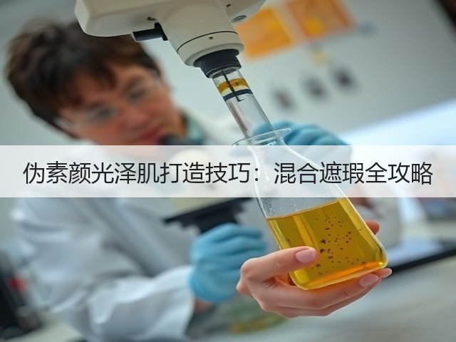 伪素颜光泽肌打造技巧：混合遮瑕全攻略(图3)
