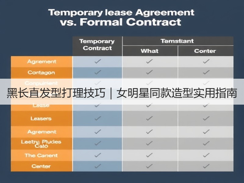 黑长直发型打理技巧｜女明星同款造型实用指南