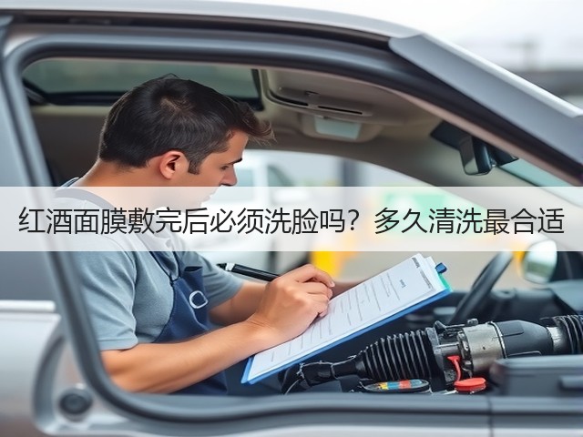 红酒面膜敷完后必须洗脸吗？多久清洗最合适(图1)