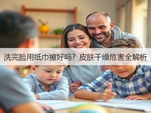 洗完脸用纸巾擦好吗？皮肤干燥危害全解析(图1)