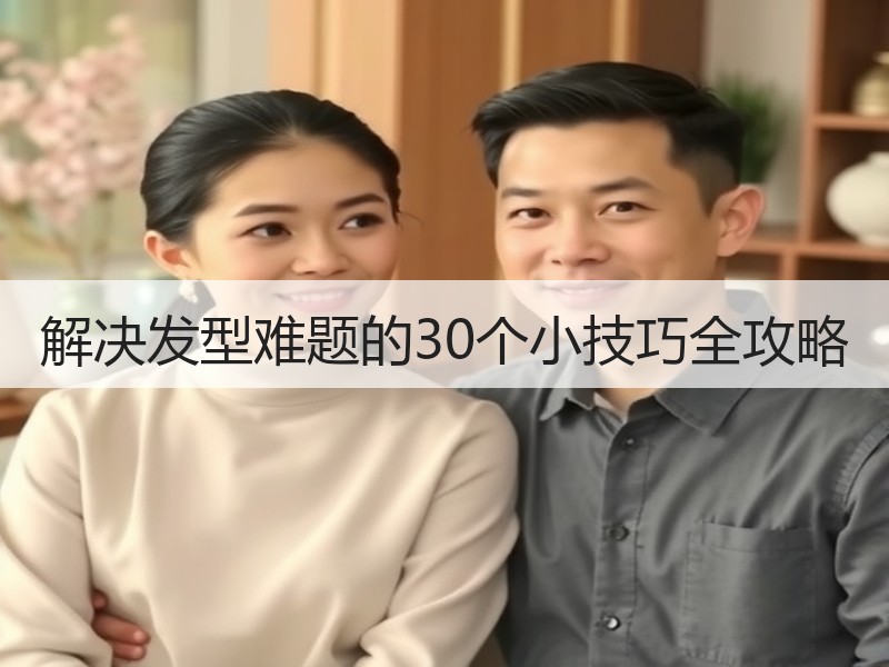 解决发型难题的30个小技巧全攻略