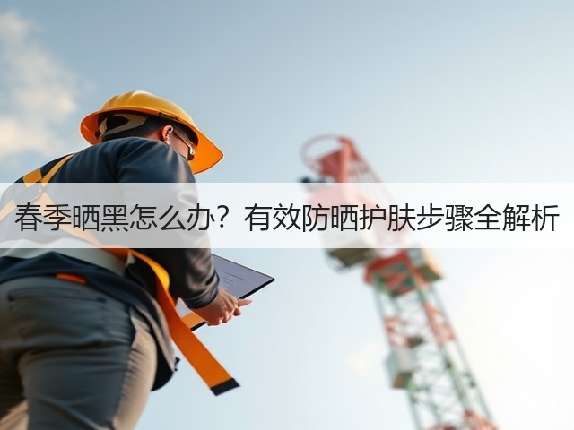 春季晒黑怎么办?有效防晒护肤步骤全解析(图1) 春季晒黑怎么办?有效防晒护肤步骤全解析(图1)