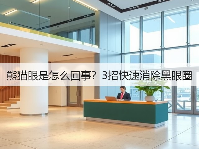 熊猫眼是怎么回事？3招快速消除黑眼圈(图1)