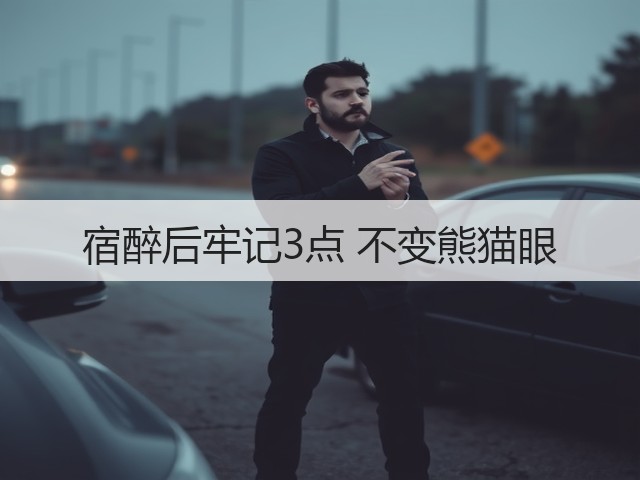 宿醉后牢记3点 不变熊猫眼(图2)