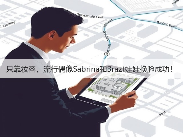 只靠妆容，流行偶像Sabrina和Brazt娃娃换脸成功！(图1)