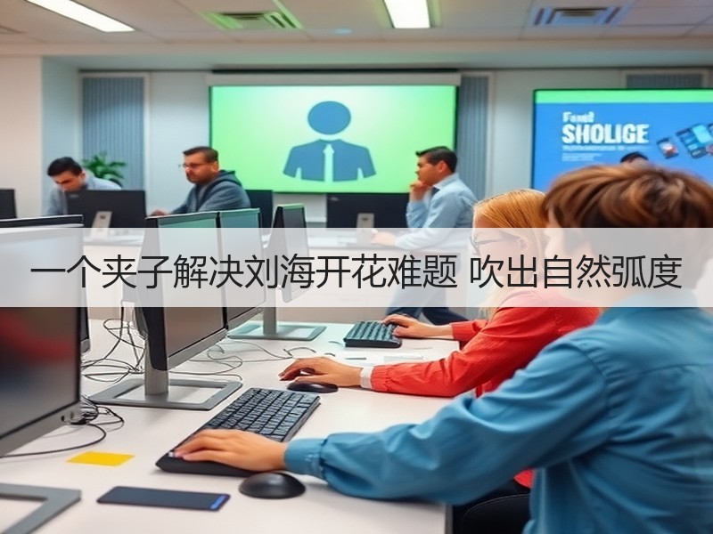 一个夹子解决刘海开花难题 吹出自然弧度