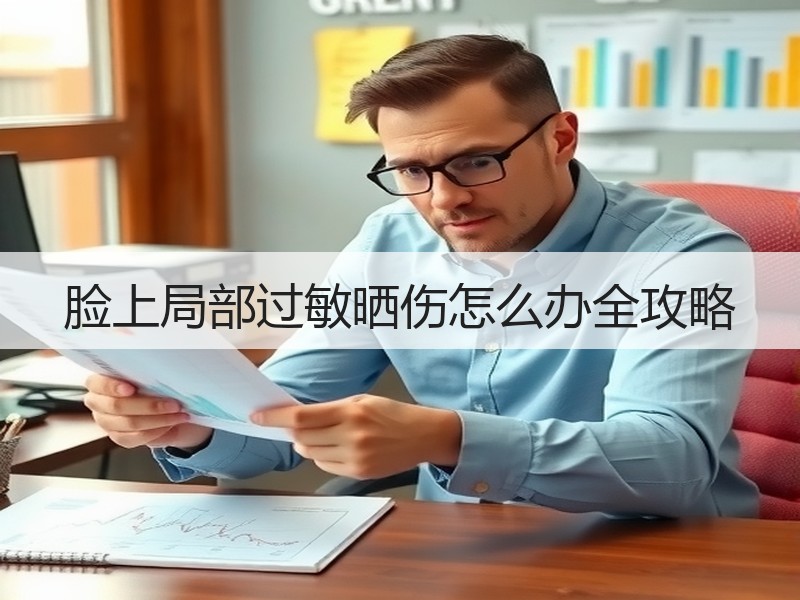 脸上局部过敏晒伤怎么办全攻略
