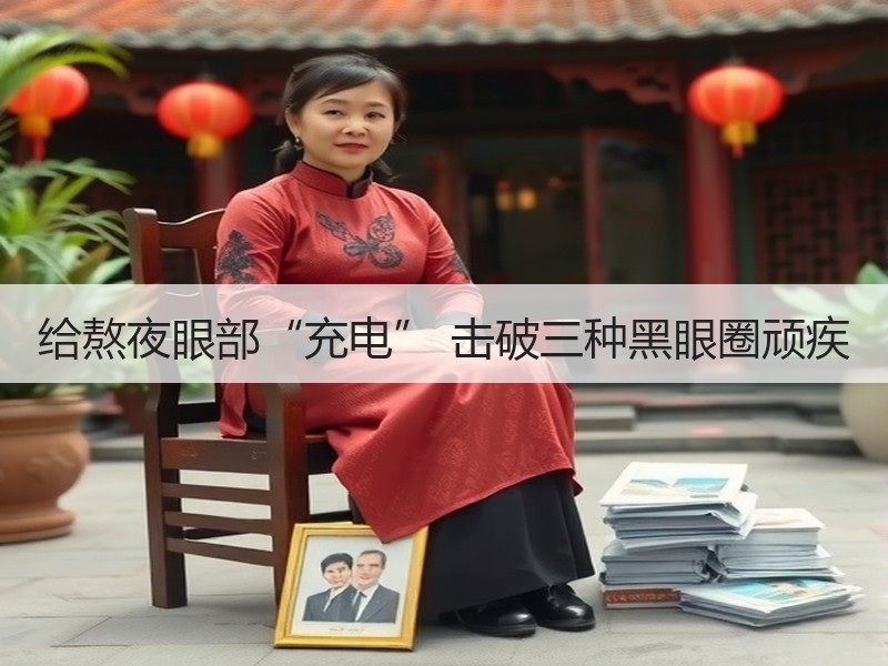给熬夜眼部“充电” 击破三种黑眼圈顽疾