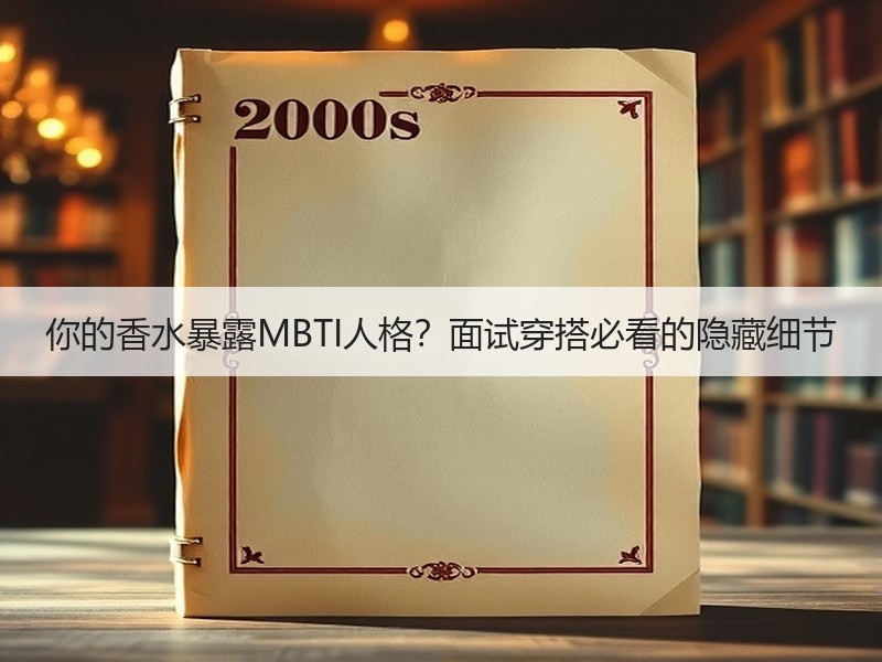 你的香水暴露MBTI人格？面试穿搭必看的隐藏细节
