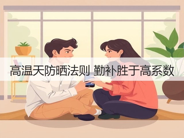 高温天防晒法则 勤补胜于高系数(图3)
