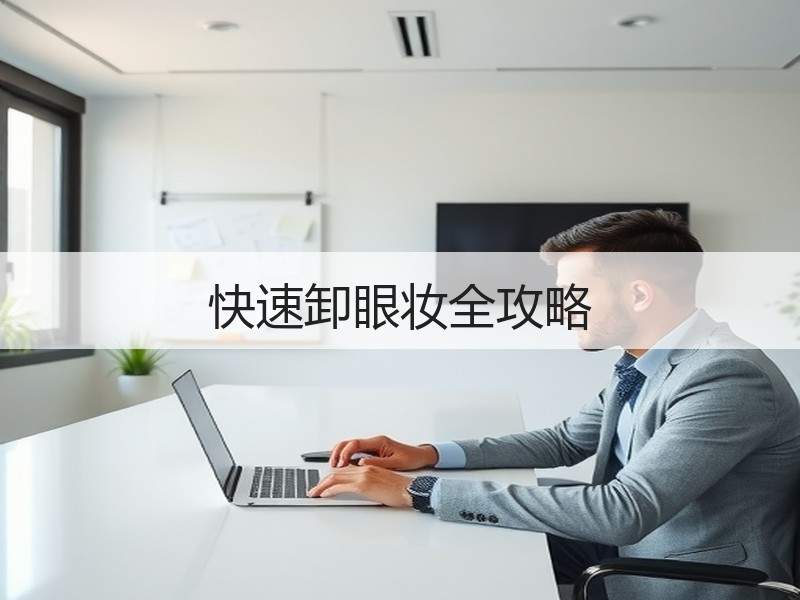快速卸眼妆全攻略