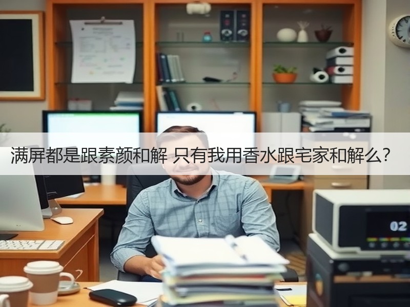 满屏都是跟素颜和解 只有我用香水跟宅家和解么？