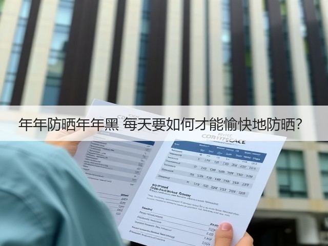 年年防晒年年黑 每天要如何才能愉快地防晒?(图2) 年年防晒年年黑 每天要如何才能愉快地防晒?(图2)